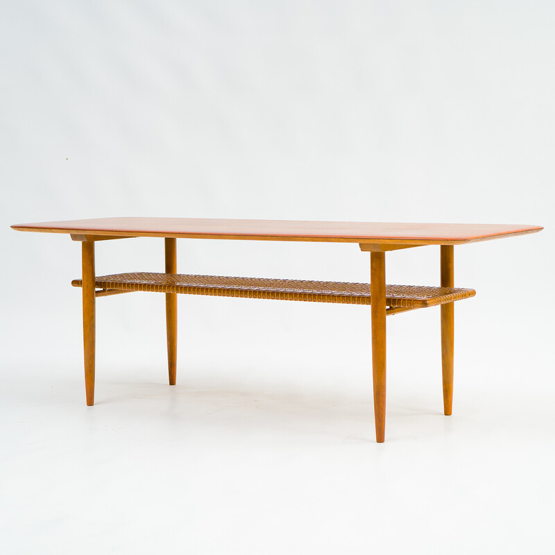 Vintage Scandinavian teak coffee table, 1950