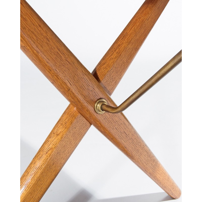 Vintage teak en eiken salontafel van Hans Wegner voor Andreas Tuck, Denemarken 1950