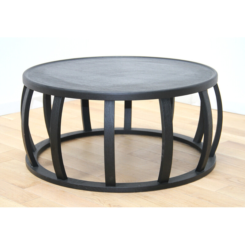 Vintage Maxalto coffee table in black wood by Antonio Citterio for B et B Italia