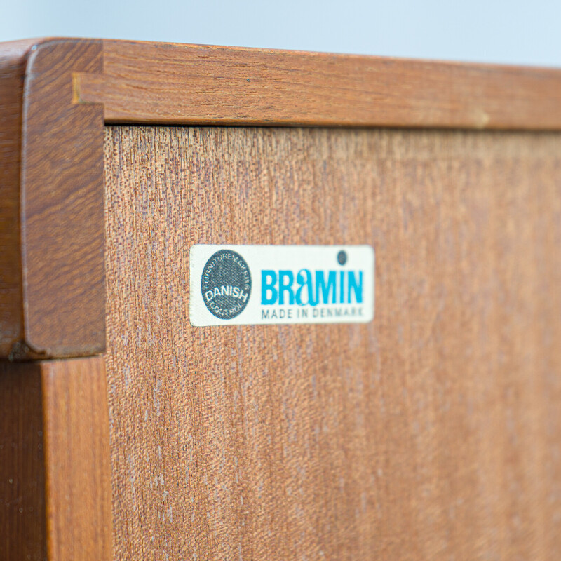 Vintage teak highboard by H.W Klein for Bramin, Denmark 1960