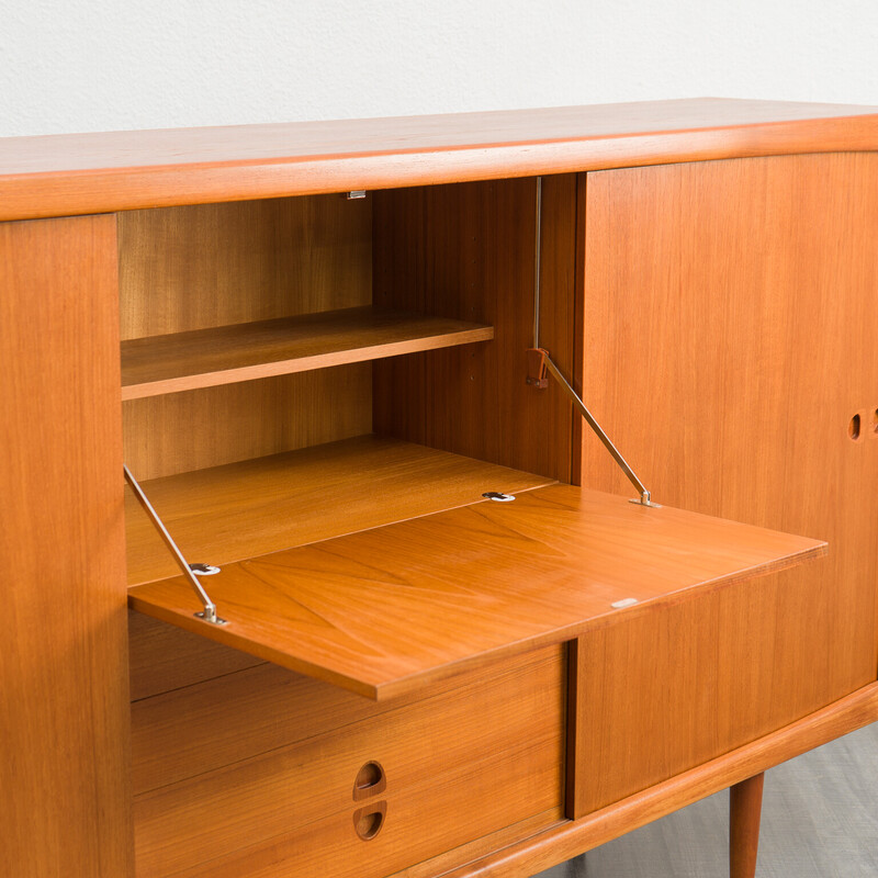 Vintage teakhouten highboard van H.W Klein voor Bramin, Denemarken 1960