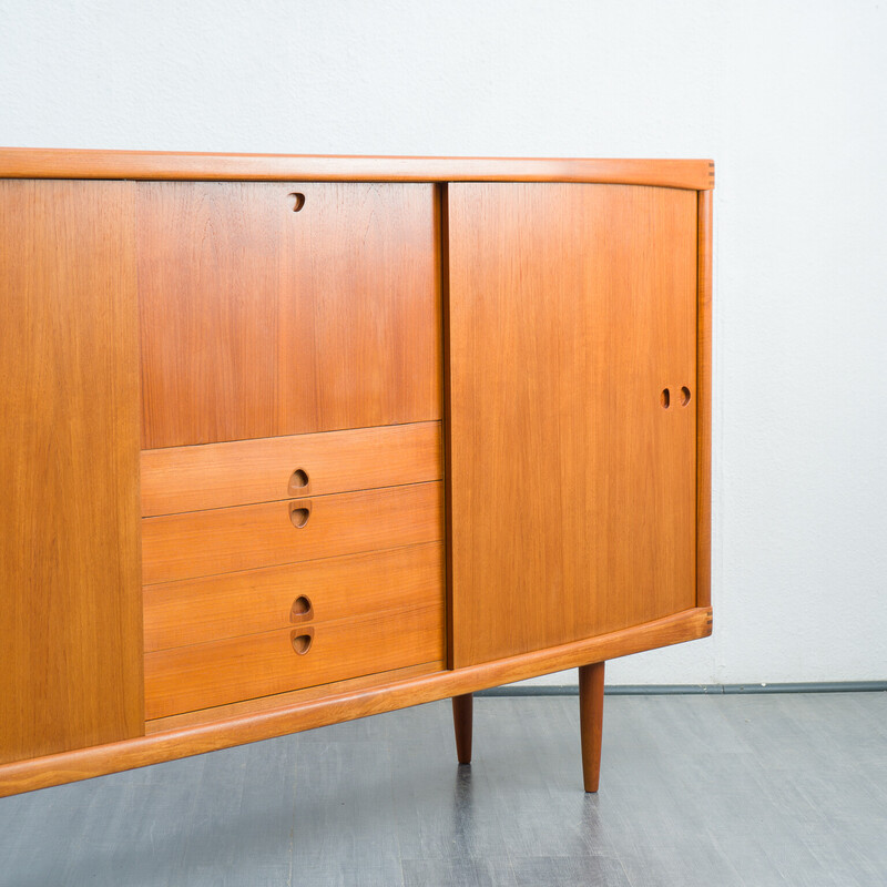 Vintage Highboard aus Teakholz von H.W Klein für Bramin, Dänemark 1960