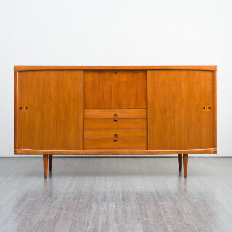 Vintage teak highboard by H.W Klein for Bramin, Denmark 1960