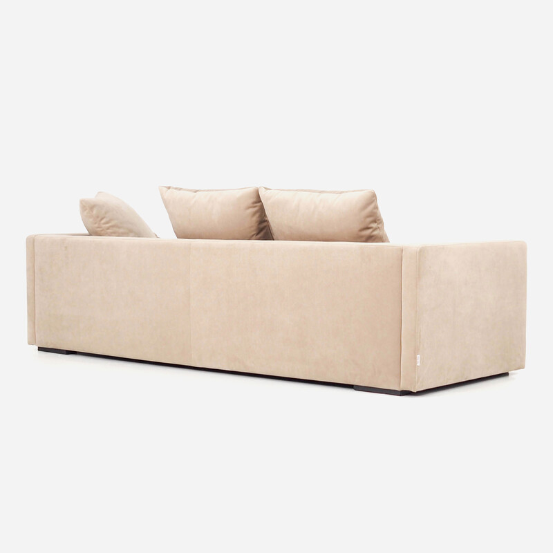 Vintage Kopenhaga Scandinavian sofa in beige velvet