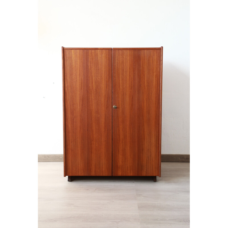 Vintage teak trunk desk by Mummenthaler and Meier, Switzerland 1960