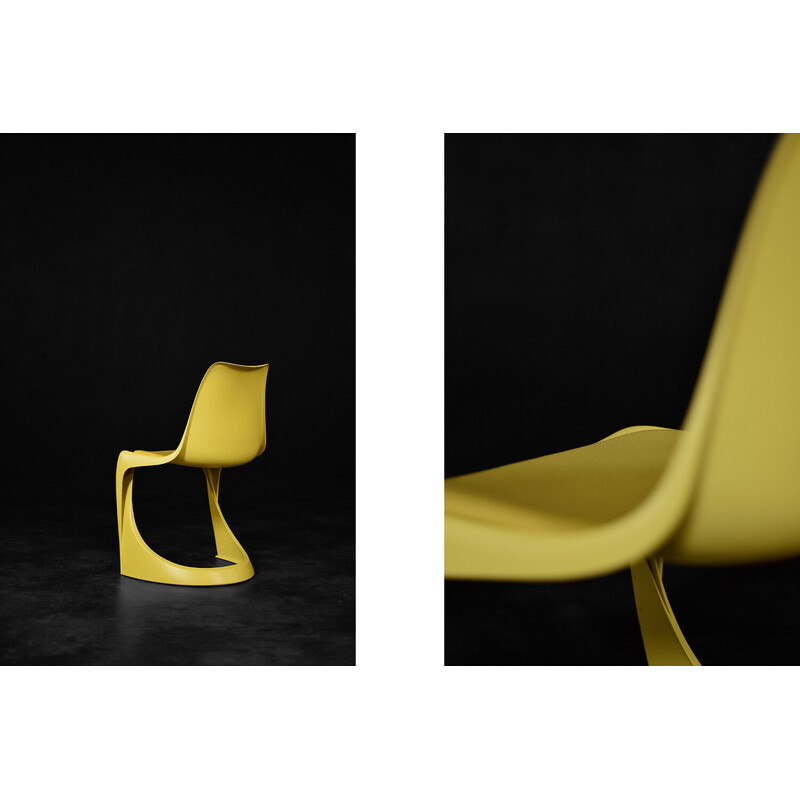 Chaise vintage Modo 290 jaune par Steen Østergaard pour Nielaus, 1966