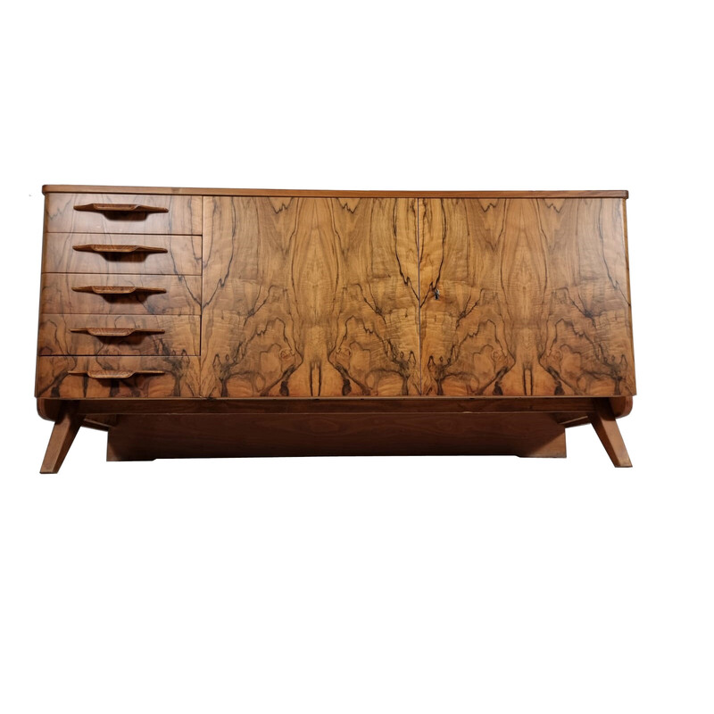 Vintage walnut chest of drawers by Tatra, 1970