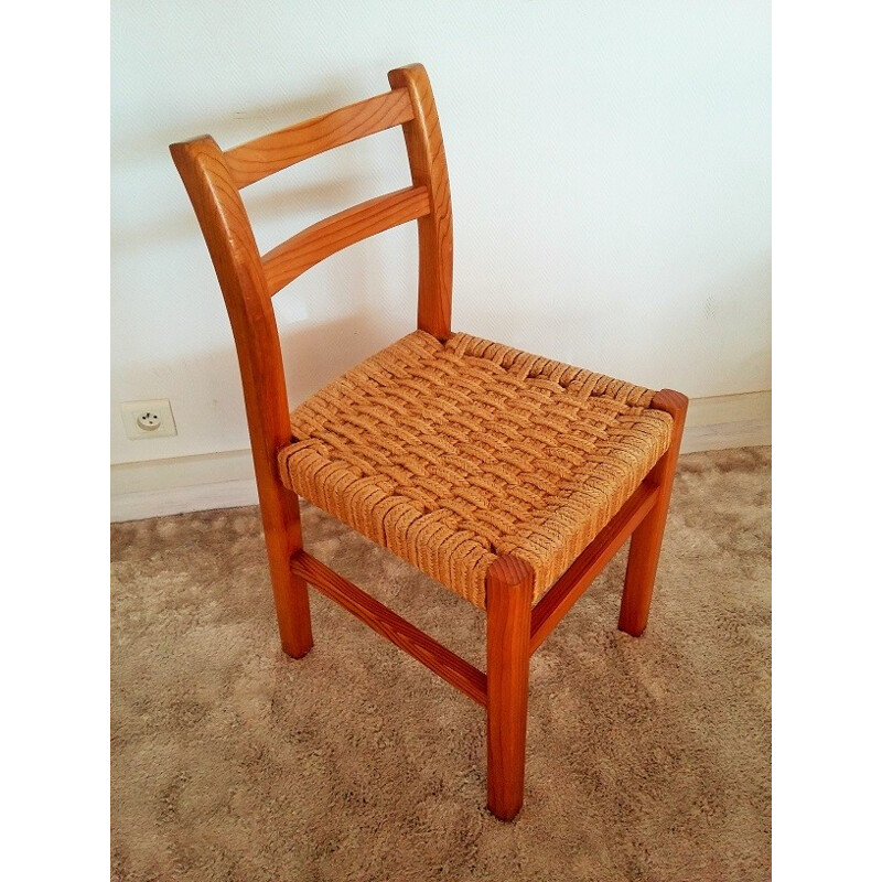 Set of 10 rope chairs - 1970s