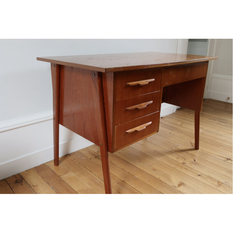 Scandinavian vintage teak desk, 1960