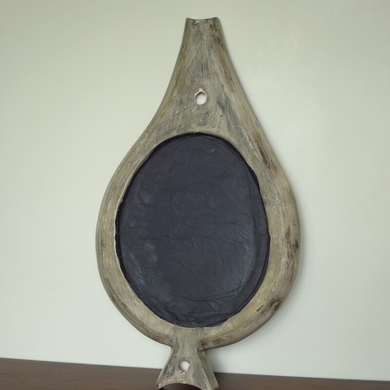 Vintage-Spiegel aus Keramik von Jean de Lespinasse