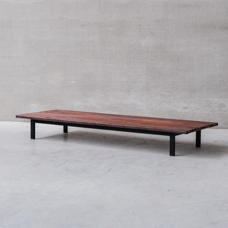Vintage 'Cansado' coffee table by Charlotte Perriand for Steph Simon, France 1950s