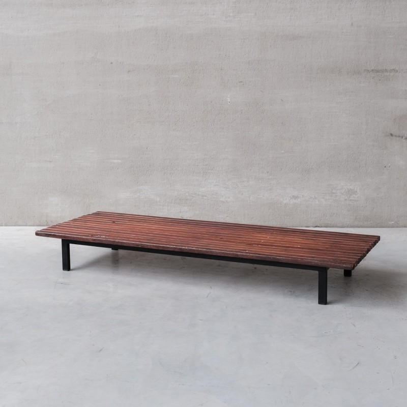 Vintage 'Cansado' coffee table by Charlotte Perriand for Steph Simon, France 1950s