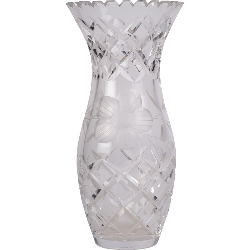 Vaso de cristal dinamarquês de meados do século, anos 60
