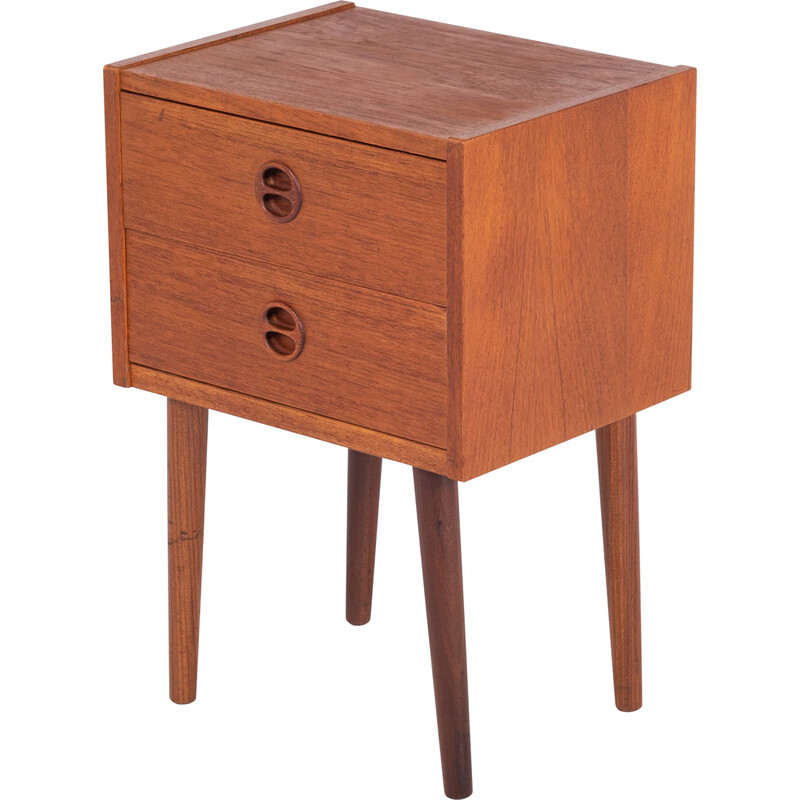 Vintage Danish night stand with 2 drawers in teak, 1960s