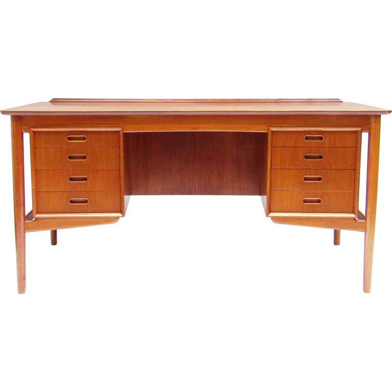 Vintage Deens bureau in teak van Svend Aage Madsen voor Sigurd Hansen, jaren 1960