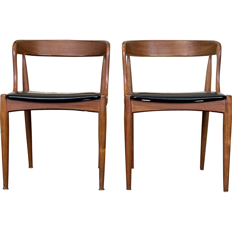 Pareja de sillas de comedor vintage de Johannes Andersen para Uldum, 1960-1970