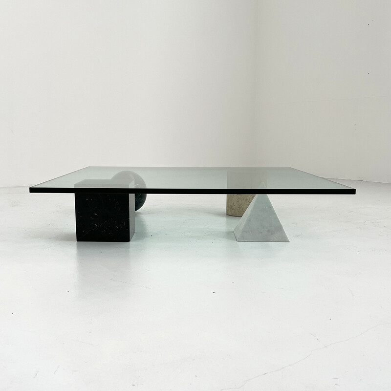 Vintage Metaphora salontafel van Lella en Massimo Vignelli voor Casigliani, 1970