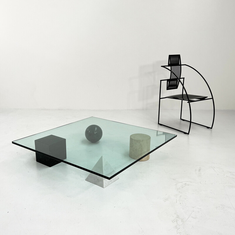 Vintage Metaphora coffee table by Lella and Massimo Vignelli for Casigliani, 1970s