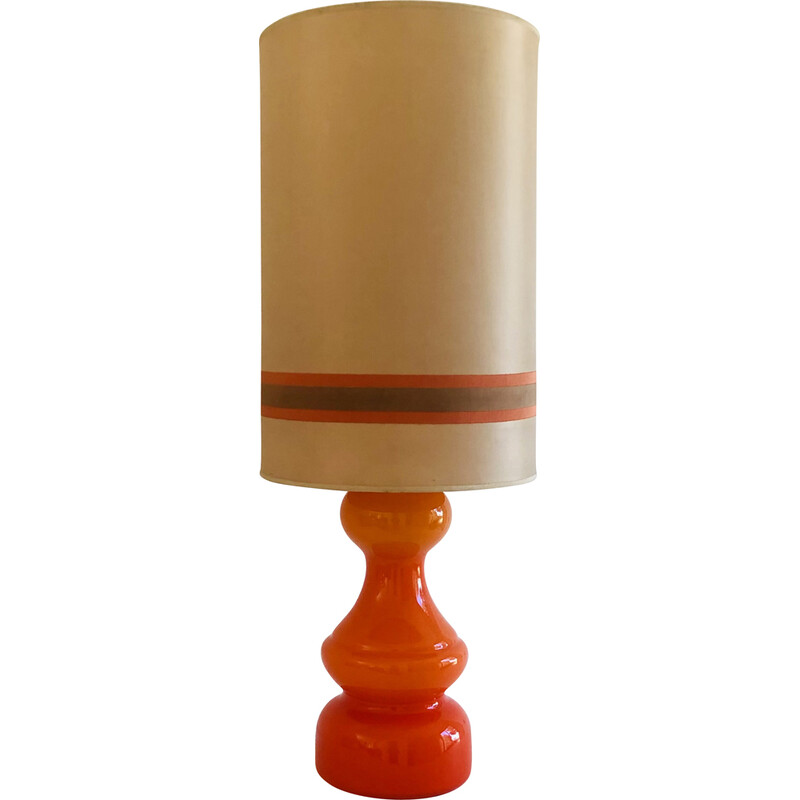 Vintage orange living room lamp, Italy 1970