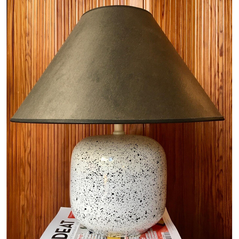 Lampe vintage en céramique, 1980