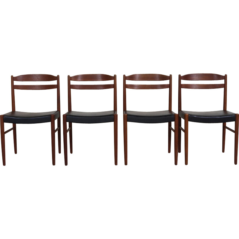 Set of 4 vintage teak chairs by Carl Ekström for Albin Johansson and Söner