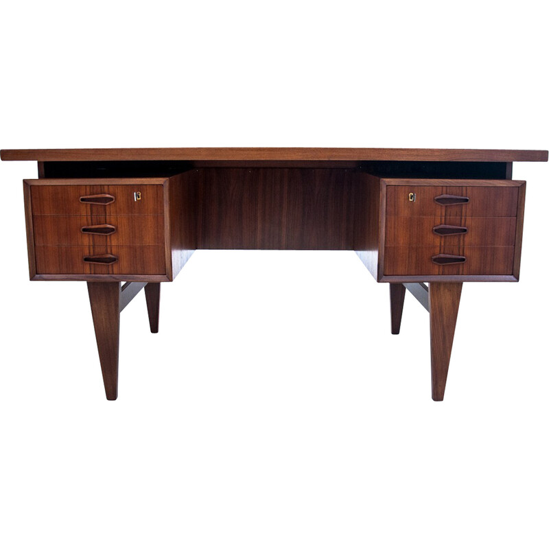 Scrivania vintage in teak, Danimarca 1960