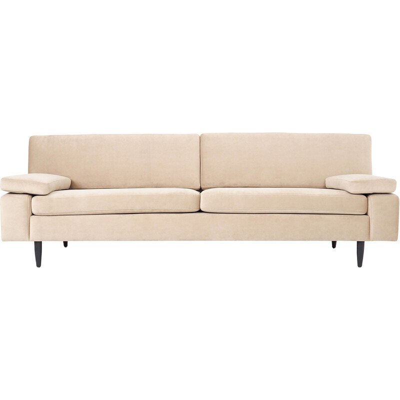 Vintage sofa Helsinki in beige velour