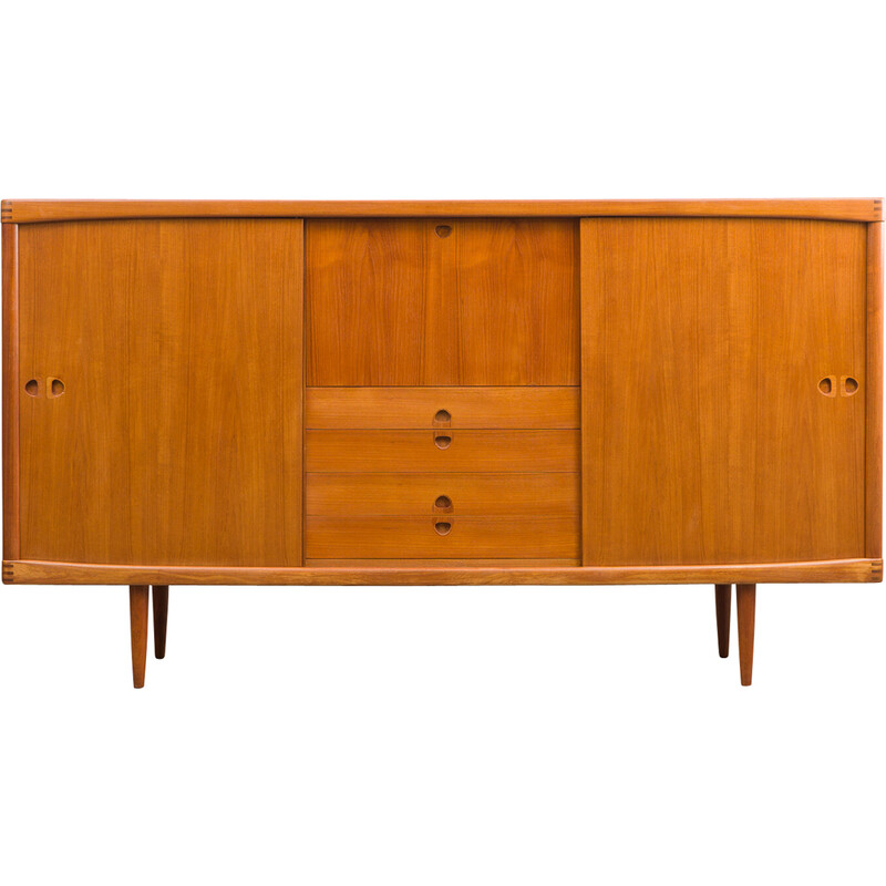 Vintage teak highboard by H.W Klein for Bramin, Denmark 1960