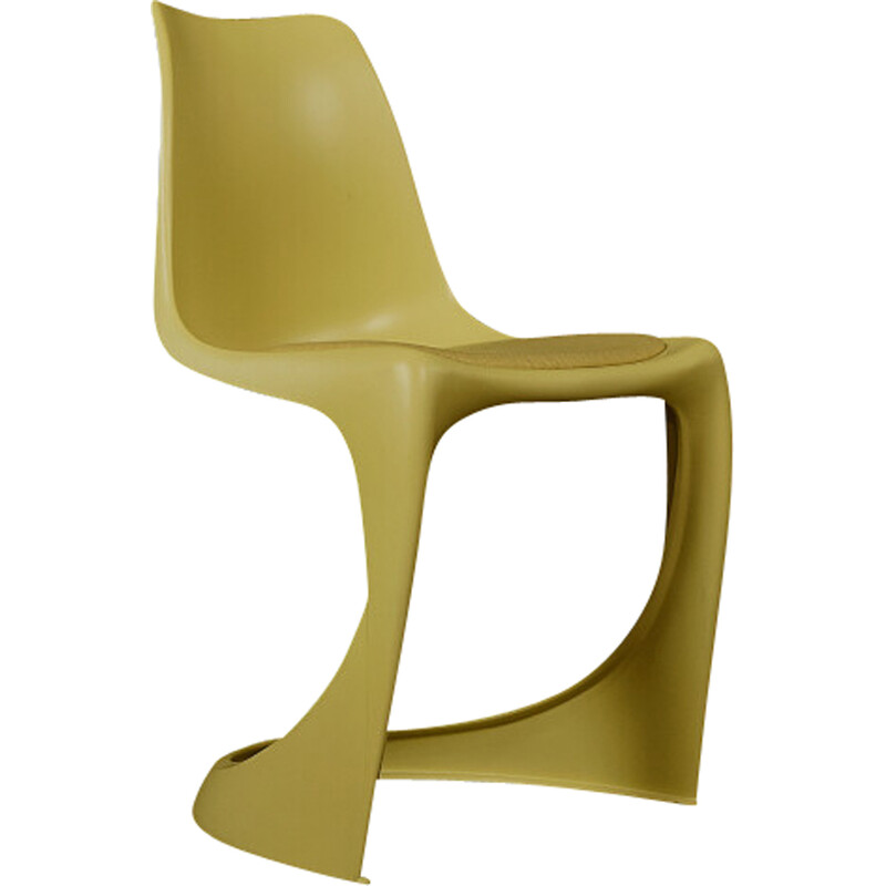 Vintage Modo 290 cadeira amarela de Steen Østergaard para Nielaus, 1966
