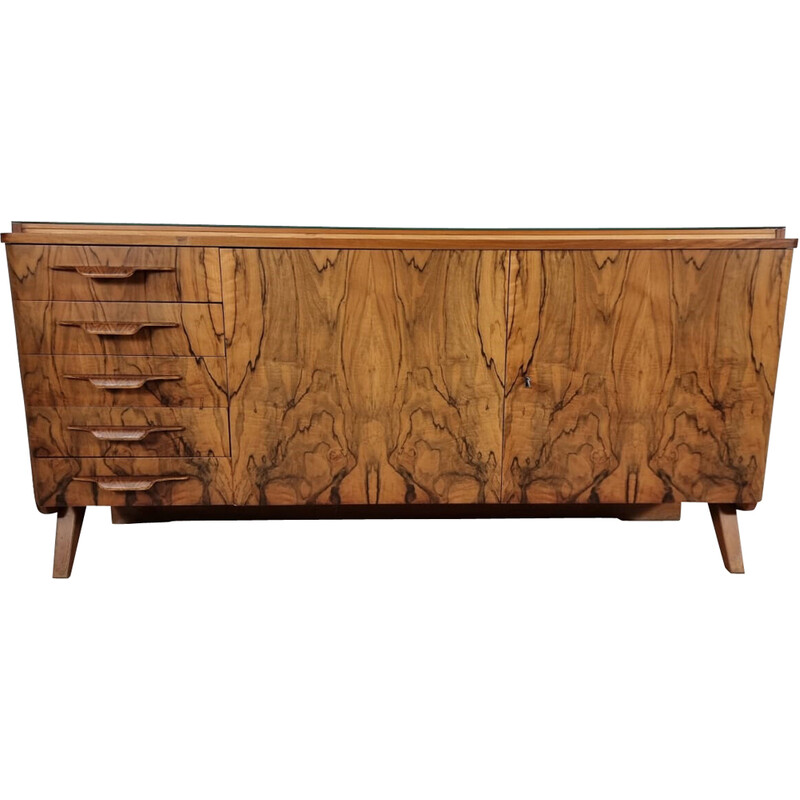 Vintage walnut chest of drawers by Tatra, 1970