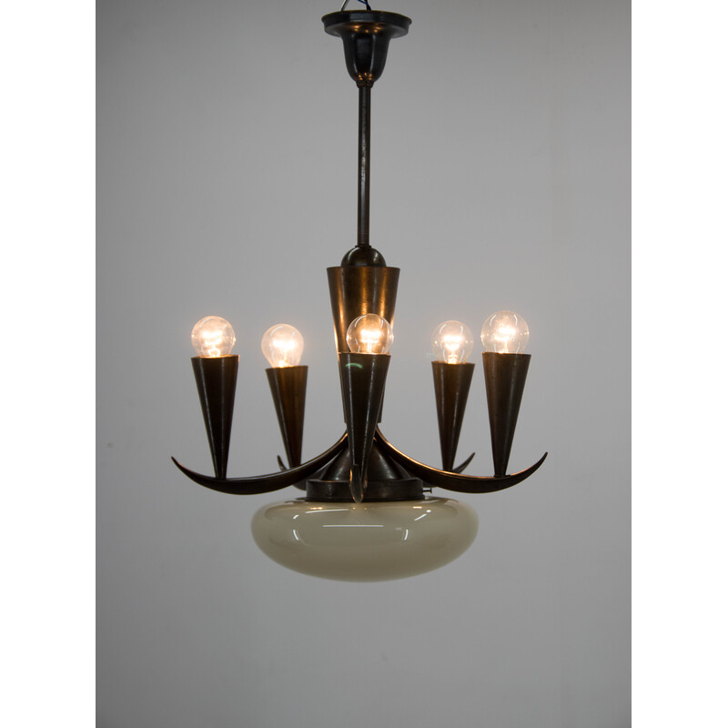 Vintage chandelier by Ias, 1910s