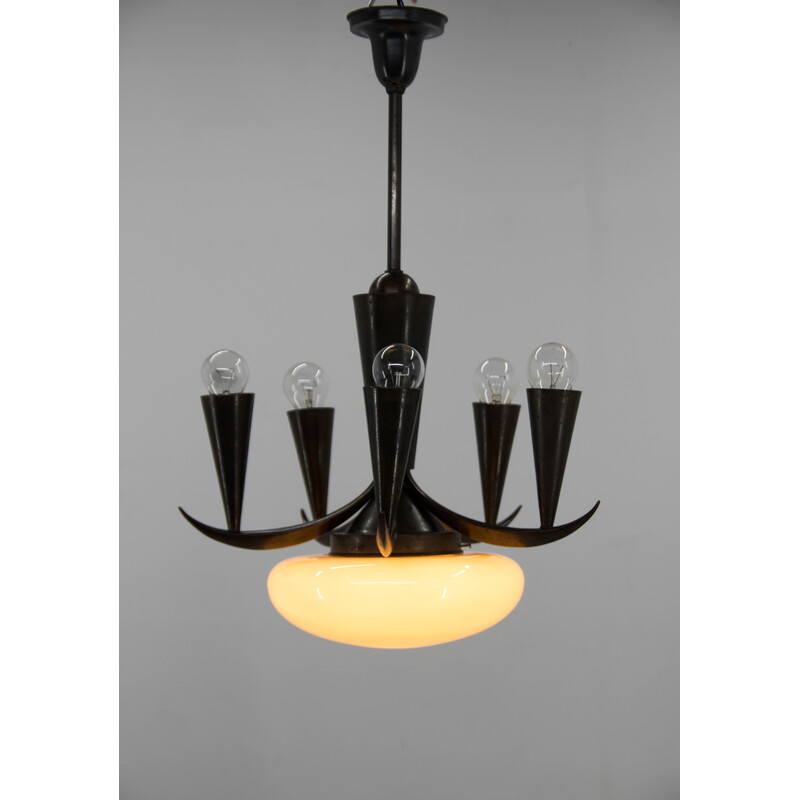 Vintage chandelier by Ias, 1910s