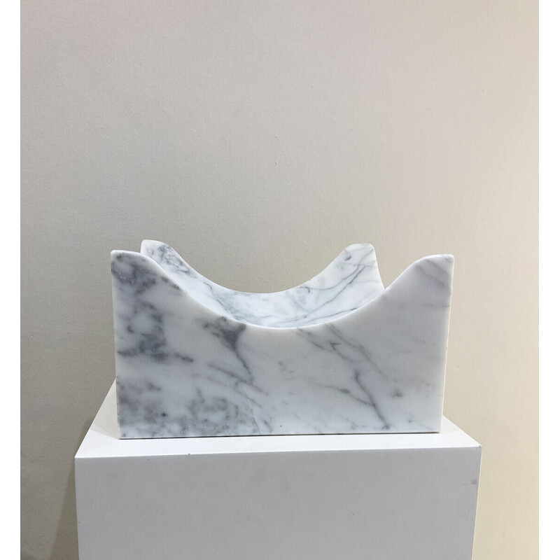 Ciotola in marmo vintage "Paros L" di Enzo Mari, 1964