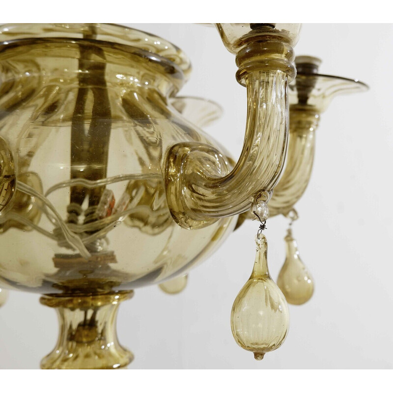 Vintage-Kronleuchter aus Muranoglas
