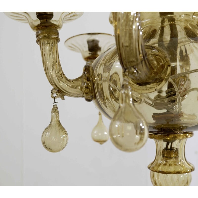 Vintage-Kronleuchter aus Muranoglas