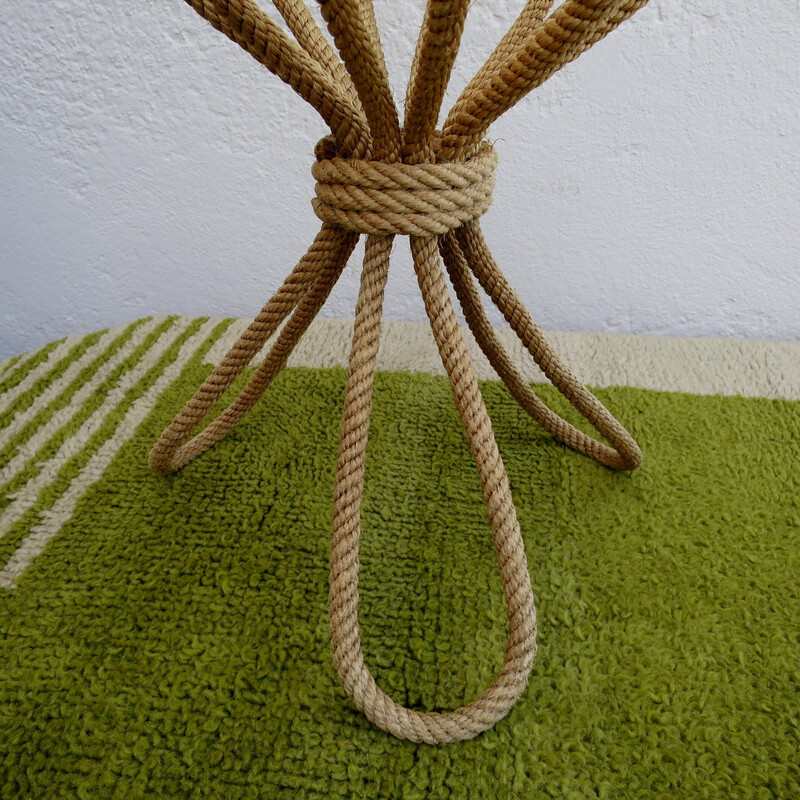 Vintage rope plant holder, 1950