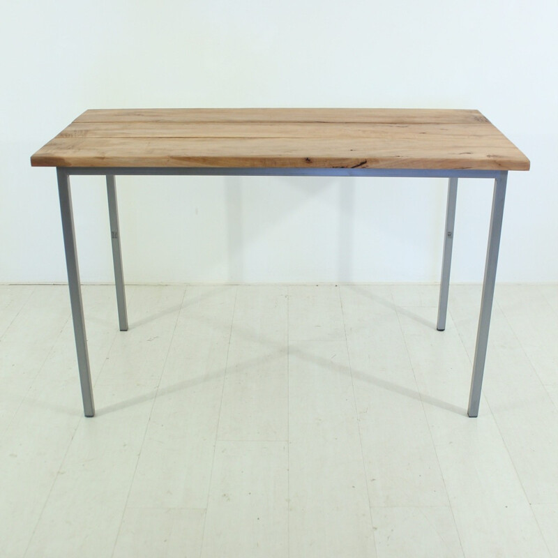 Vintage solide applewood dining table - 1960s