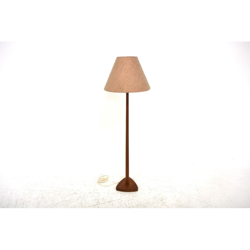 Scandinavische teakhouten vloerlamp, Zweden 1950