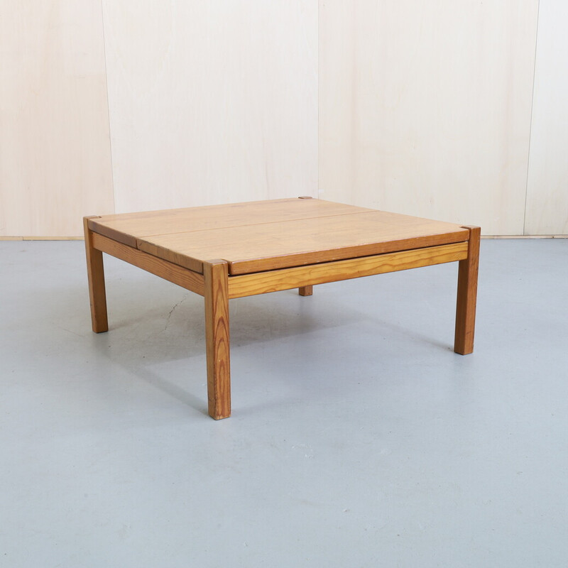 Vintage coffee table in pinewood by Imari Tapiovaara, 1960s