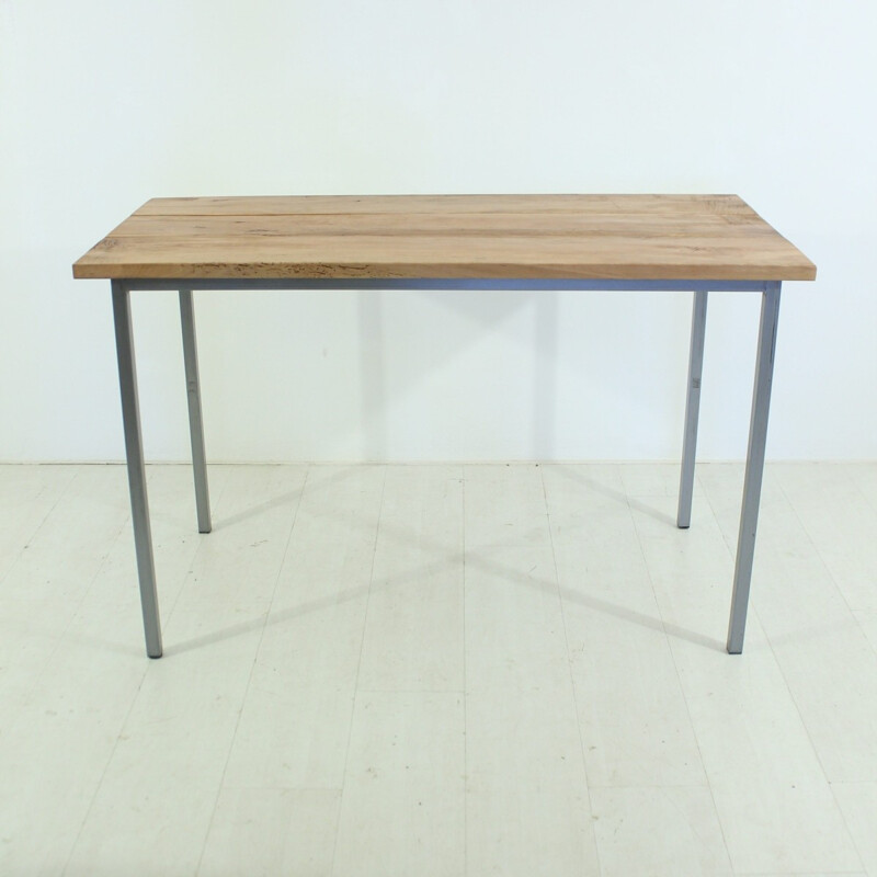 Vintage solide applewood dining table - 1960s