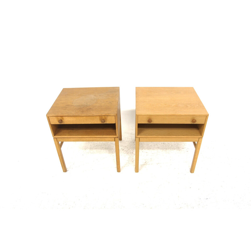Pair of vintage night stands "Casino" by Engström and Myrstrand, Sweden 1960
