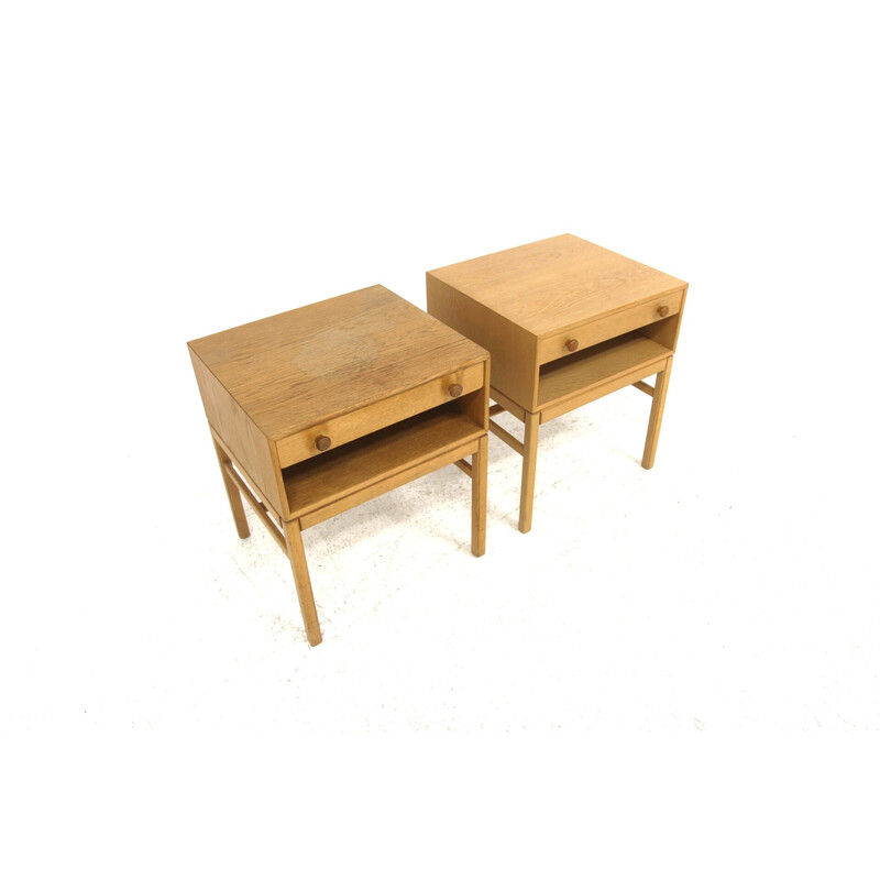 Pair of vintage night stands "Casino" by Engström and Myrstrand, Sweden 1960