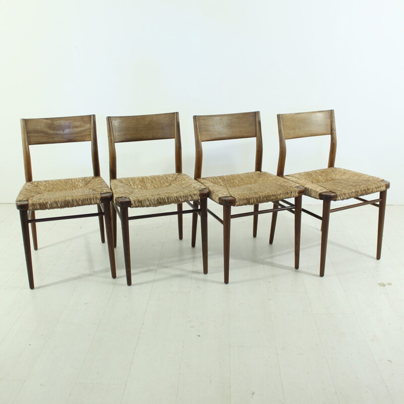 Set of 4 danish vintage teak chairs - 1960s