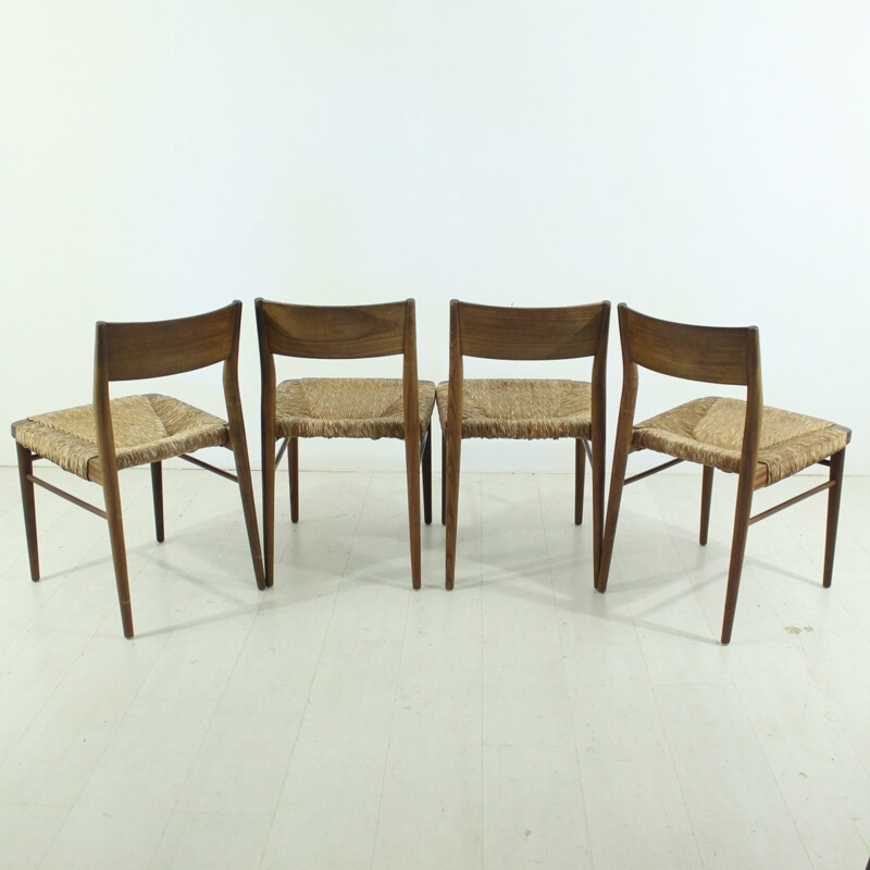 Set of 4 danish vintage teak chairs - 1960s