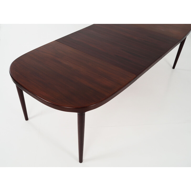 Vintage oval table with rosewood veneer, 1970s