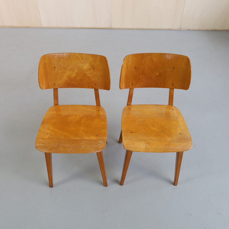 Paar vintage Irene stoelen van Dirk L. Braakman voor Ums Pastoe, 1948