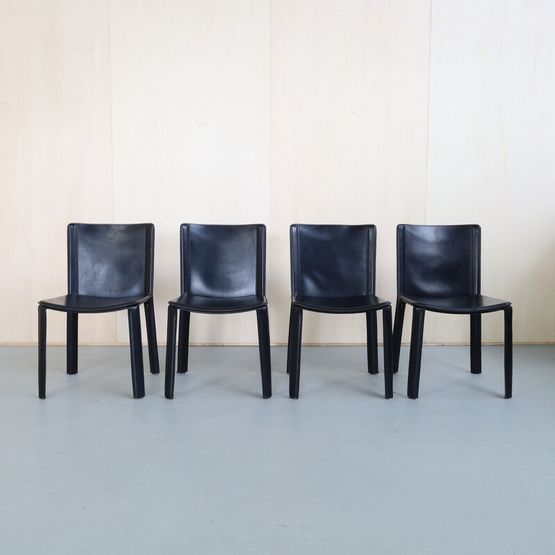Set of 4 vintage chairs for Cidue, 1980