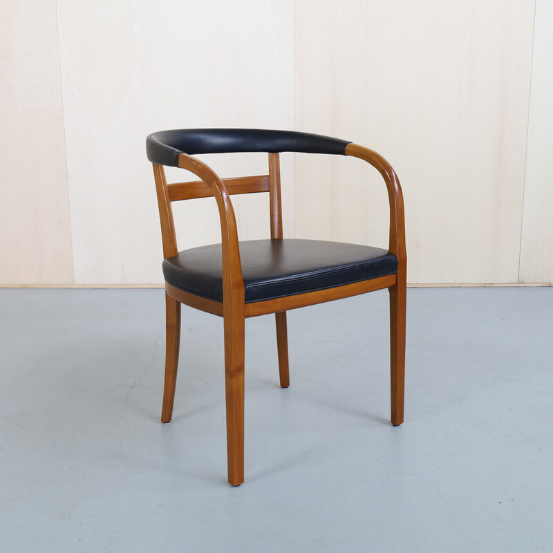 Vintage lederen fauteuil voor Wk Wohnen