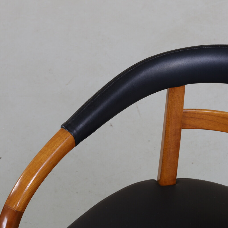 Vintage lederen fauteuil voor Wk Wohnen