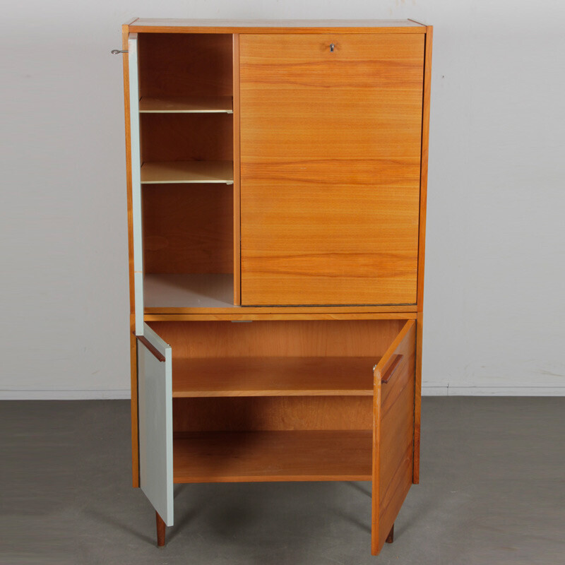 Vintage Czech wooden storage cabinet by Up Zavody, 1960s